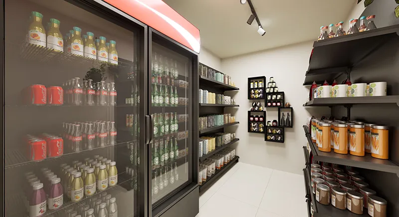 Espaço coworking do Enjoy