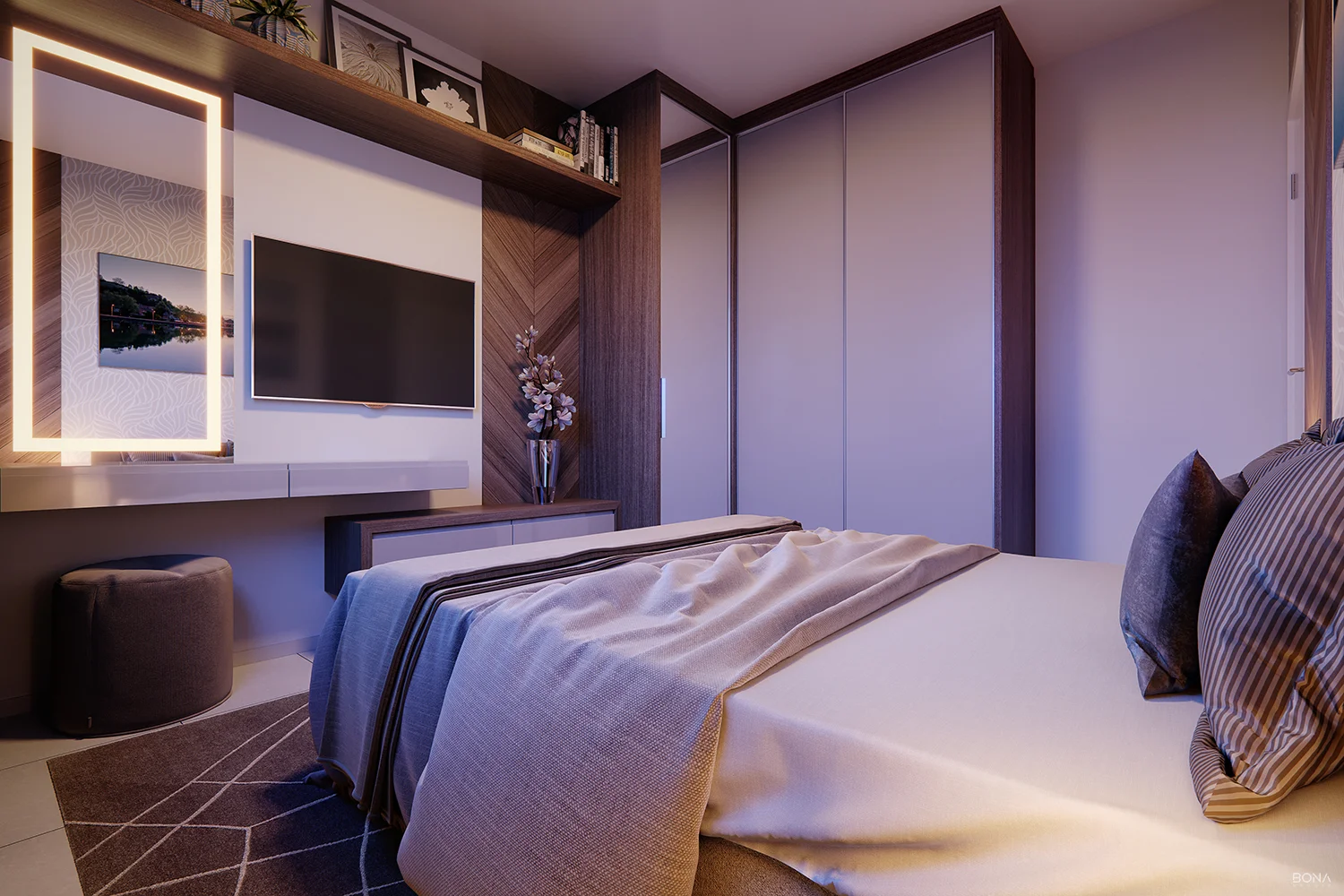 Apartamento de 2 dormitórios com sacada do Garden Club Residence