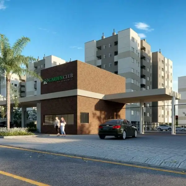 Garden Club Residence II, condomínio completo localizado em Palhoça/SC, com apartamentos de 2 dormitórios e excelente área de lazer